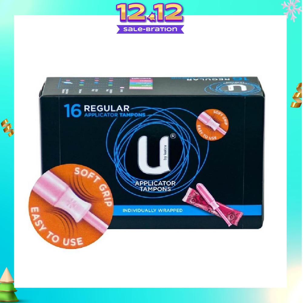 U Applicator Tampon Regular Individually Packed 16s