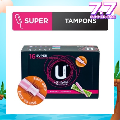 KOTEX U Applicator Tampon Super Individually Packed 16s