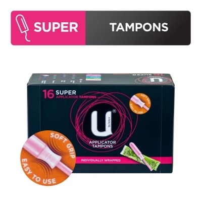 KOTEX U Applicator Tampon Super Individually Packed 16s