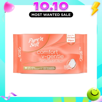 PURE N SOFT Comfort V Gentle Ultra Thin Wings 23.5cm for Day 24s image