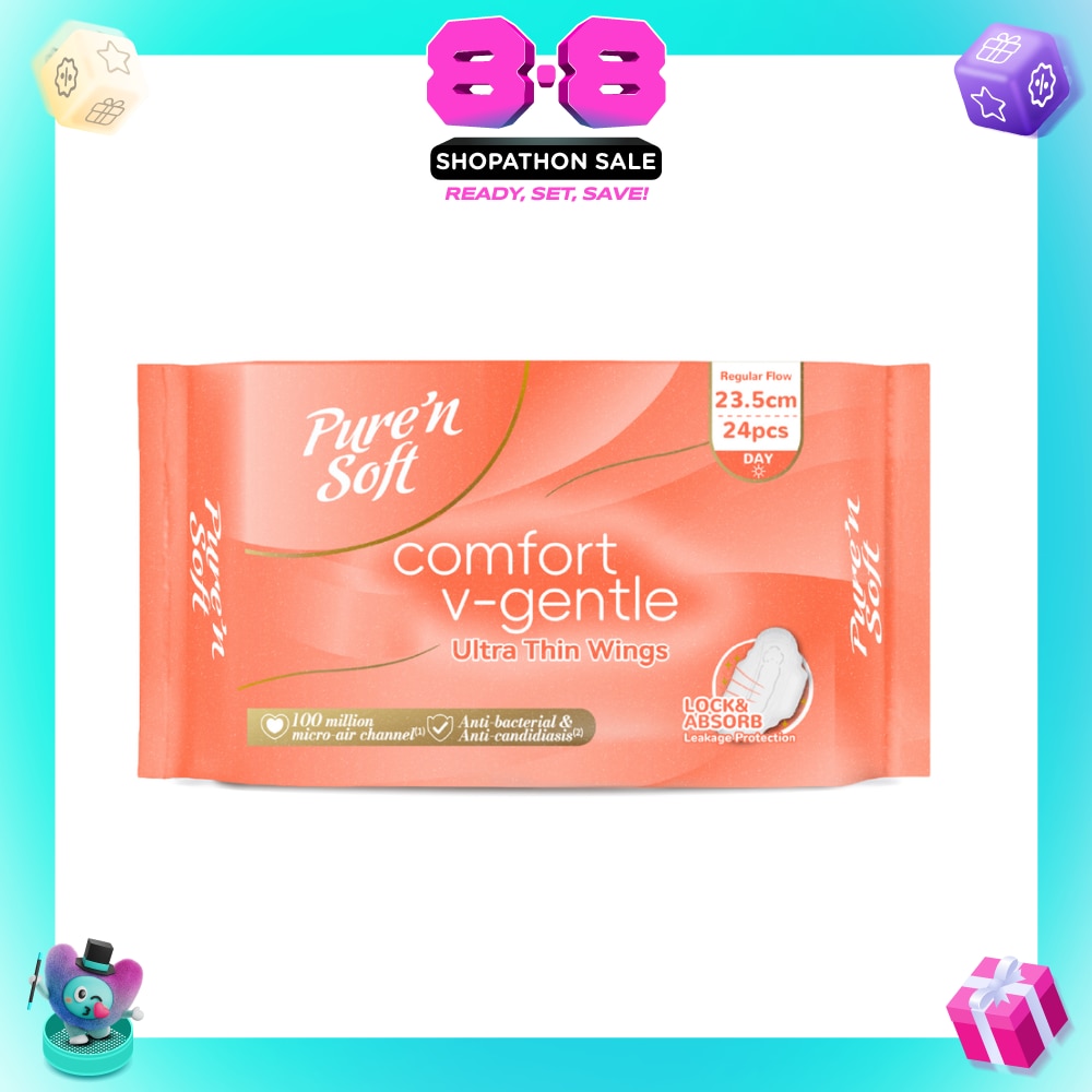 Comfort V-Gentle Ultra Thin Wings 23.5cm for Day 24s