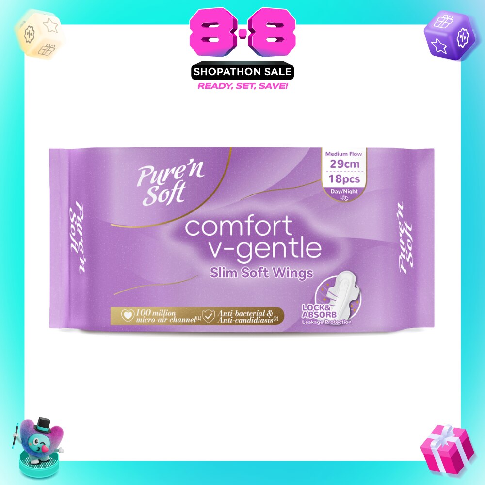 Comfort V-Gentle Slim Soft Wings 29cm 18s