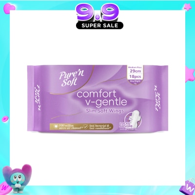 PURE N SOFT - Comfort V-Gentle Slim Soft Wings 29cm 18s image