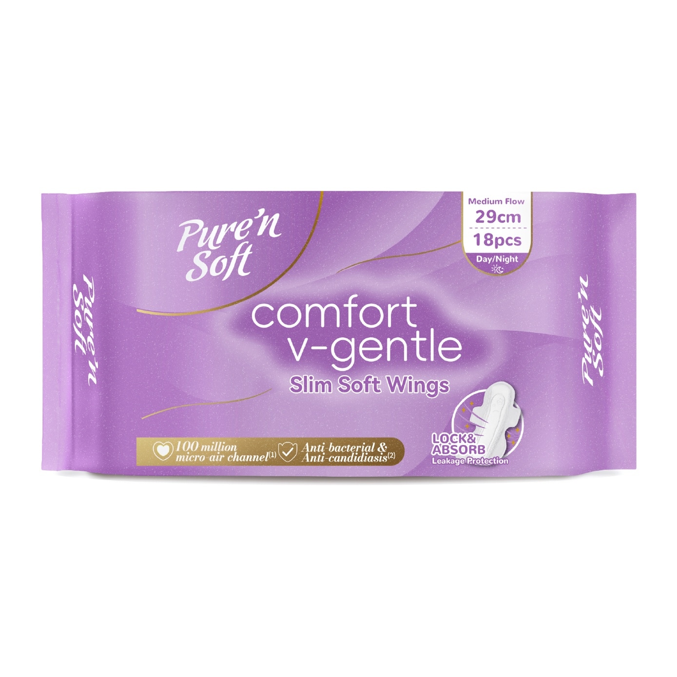 Comfort V-Gentle Slim Soft Wings 29cm 18s