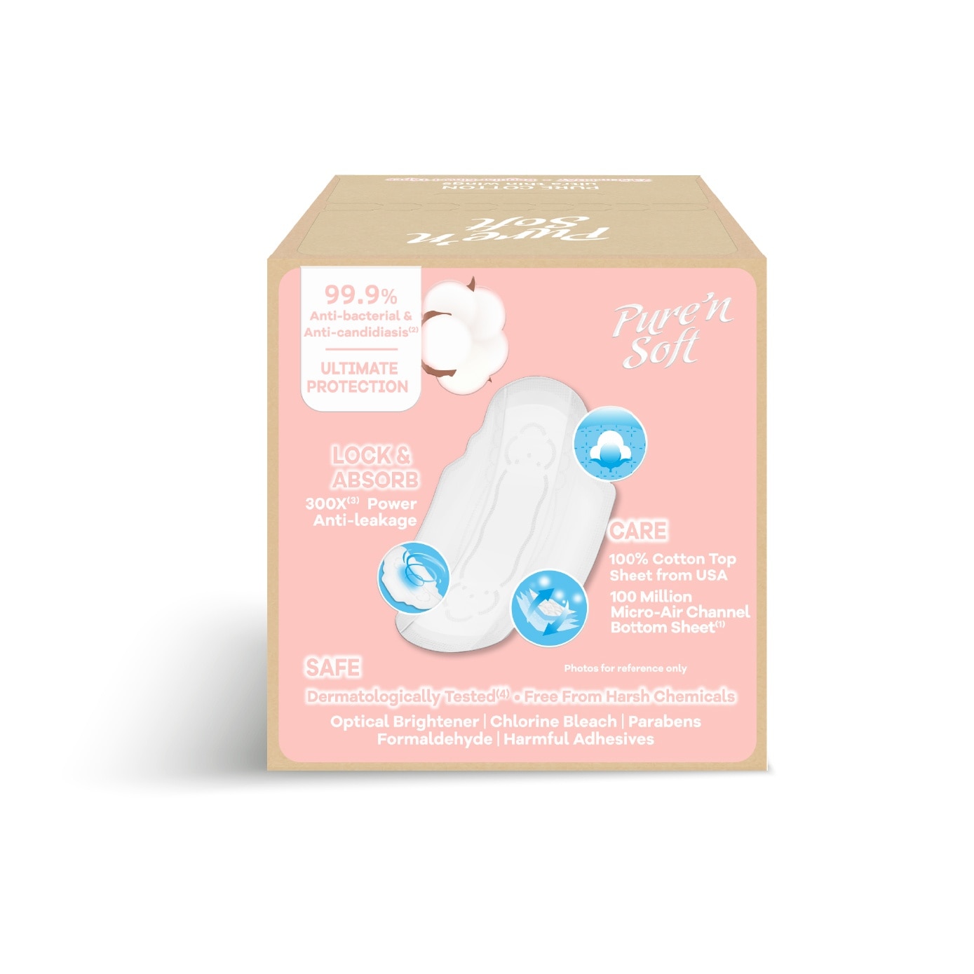 Pure Cotton Ultra Thin Wings 23.5cm 16s image