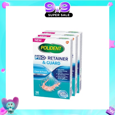 POLIDENT - Pro Retainer Care & Guard Cleanser Tablet Bundle Set 1s image