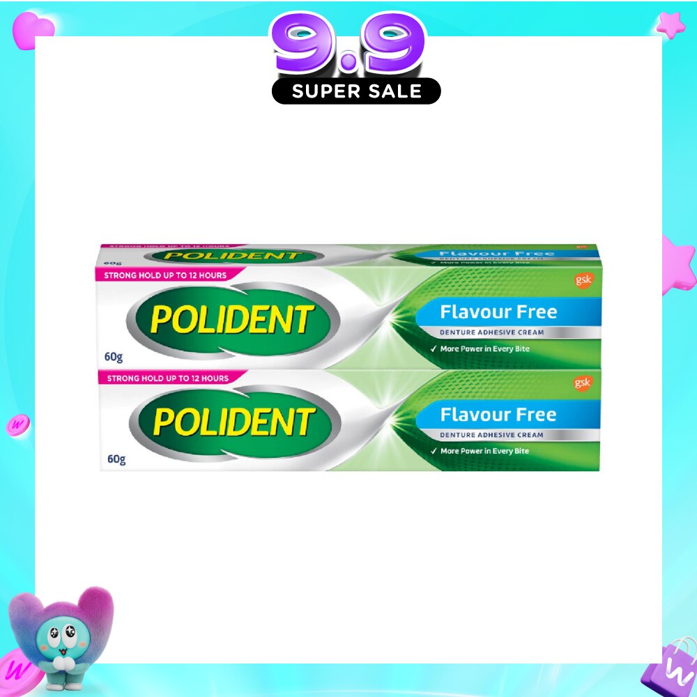 3D Hold Flavour Free Denture Adhesive Cream Bundle Set 1s image
