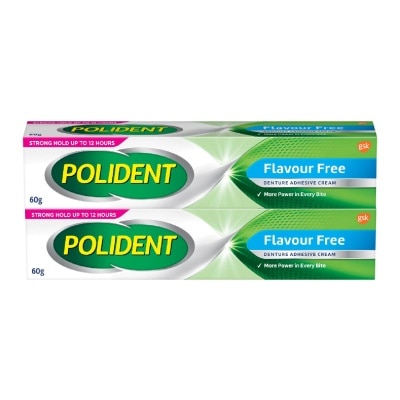 POLIDENT - 3D Hold Flavour Free Denture Adhesive Cream Bundle Set 1s
