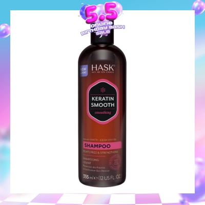 HASK - Keratin Smooth Shampoo (To Fight Frizz & Strengthens) 355ml