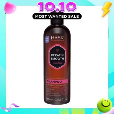 HASK Keratin Smooth Shampoo (To Fight Frizz & Strengthens) 355ml image