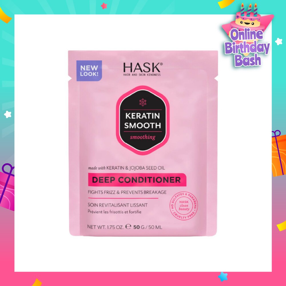 Keratin Smooth Deep Conditioner With Keratin & Jojoba Seed Oil (To Fights Frizz & Prevents Breakage) 50ml