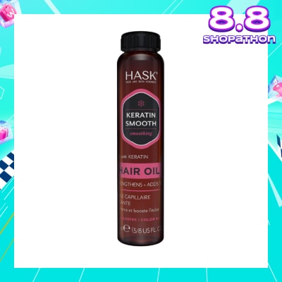 HASK Keratin Smooth Hair Oil With Keratin 18ml