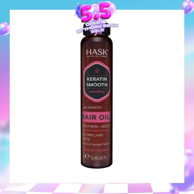 HASK - Keratin Smooth Hair Oil With Keratin 18ml