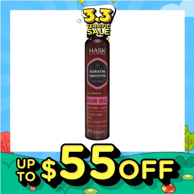 HASK Keratin Smooth Hair Oil With Keratin 18ml