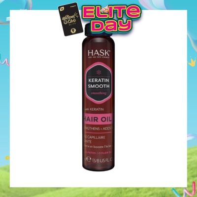 HASK - Keratin Smooth Hair Oil With Keratin 18ml