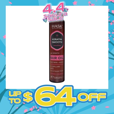 HASK - Keratin Smooth Hair Oil With Keratin 18ml