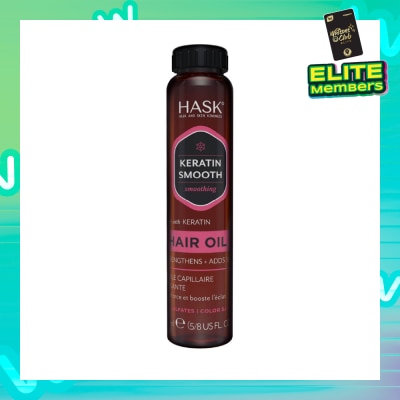 HASK Keratin Smooth Hair Oil With Keratin 18ml
