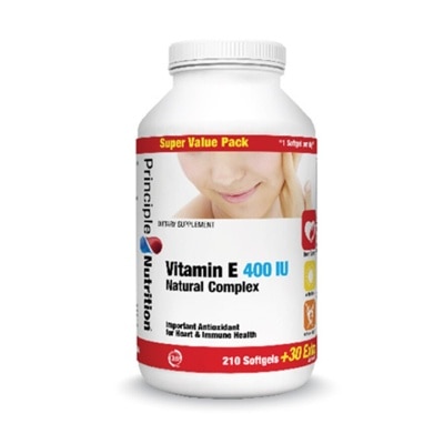 PRINCIPLE NUTRITION Vitamin E400IU Natural Complex Tablet 240s