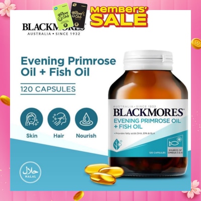 BLACKMORES Evening Primrose Oil + Fish Oil Capsules 120s