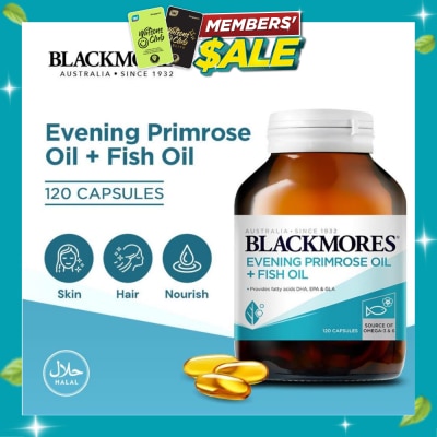 BLACKMORES Evening Primrose Oil + Fish Oil Capsules 120s image
