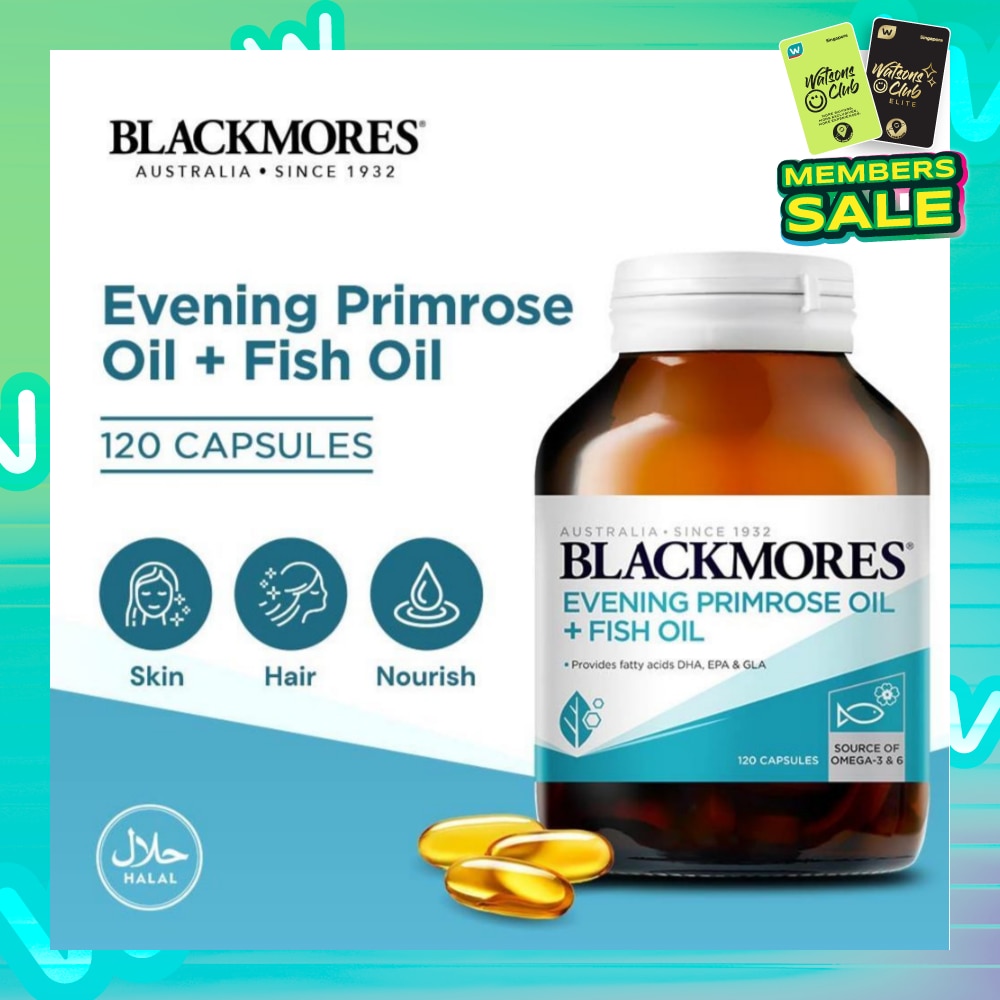 Evening Primrose Oil + Fish Oil Capsules 120s
