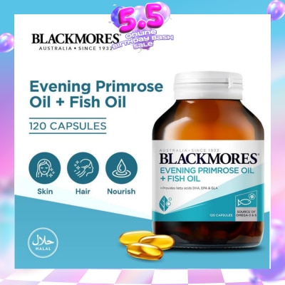 BLACKMORES - Evening Primrose Oil + Fish Oil Capsules 120s