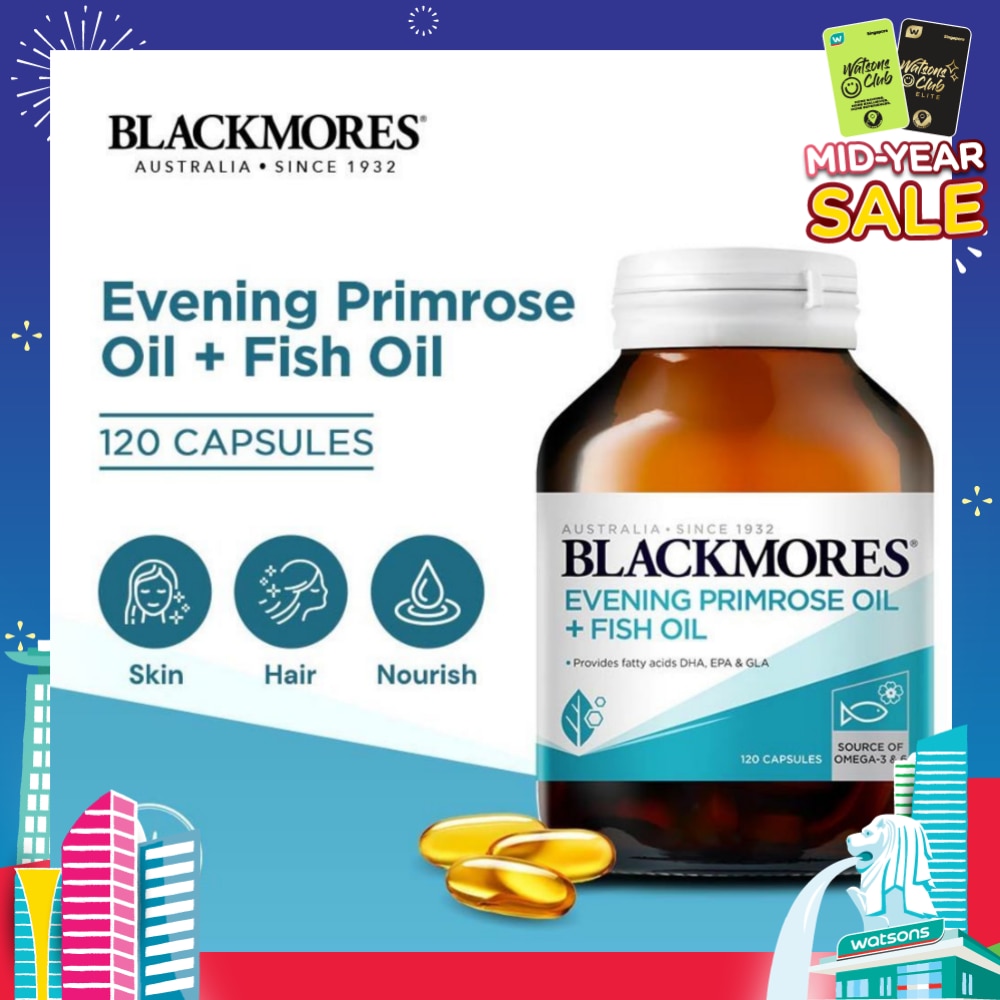 Evening Primrose Oil + Fish Oil Capsules 120s