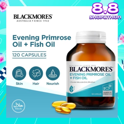 BLACKMORES Evening Primrose Oil + Fish Oil Capsules 120s