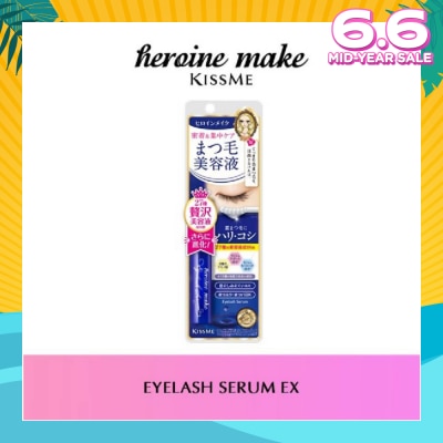 HEROINE MAKE Eyelash Serum Ex (I) Oil Free, Suitable For Use Over Eyelash Extensions And Eyebrows 5.5g