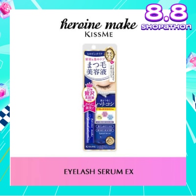 HEROINE MAKE Eyelash Serum Ex (I) Oil Free, Suitable For Use Over Eyelash Extensions And Eyebrows 5.5g