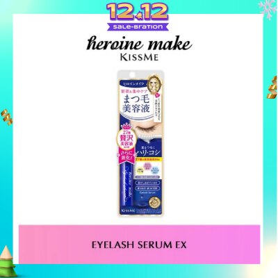 HEROINE MAKE Eyelash Serum Ex (I) Oil Free, Suitable For Use Over Eyelash Extensions And Eyebrows 5.5g