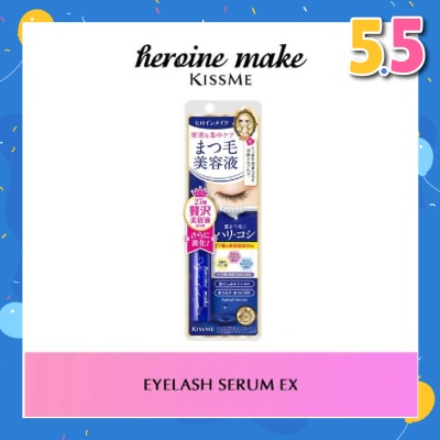 HEROINE MAKE Eyelash Serum Ex (I) Oil Free, Suitable For Use Over Eyelash Extensions And Eyebrows 5.5g