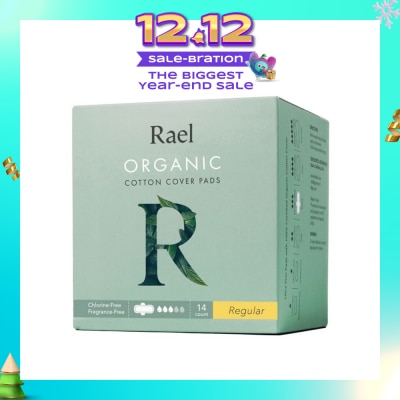 RAEL Regular Pads With Organic Cotton Cover 14s