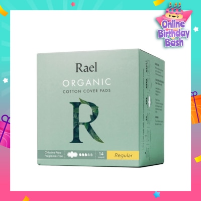 RAEL Regular Pads With Organic Cotton Cover 14s