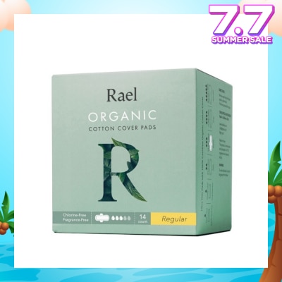RAEL Regular Pads With Organic Cotton Cover 14s