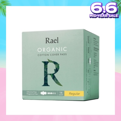 RAEL Regular Pads With Organic Cotton Cover 14s