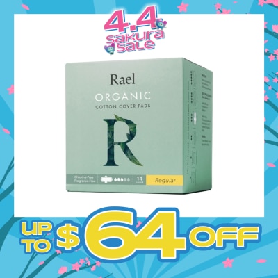 RAEL - Regular Pads With Organic Cotton Cover 14s