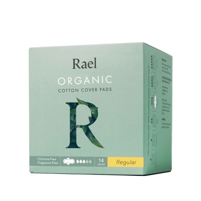 RAEL Regular Pads With Organic Cotton Cover 14s