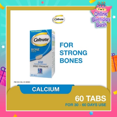 CALTRATE Caltrate Bone Health Calcium Supplement Tablet 60s