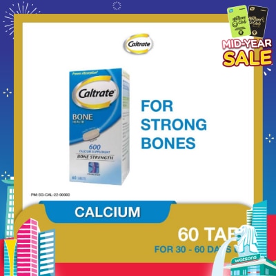 CALTRATE Caltrate Bone Health Calcium Supplement Tablet 60s