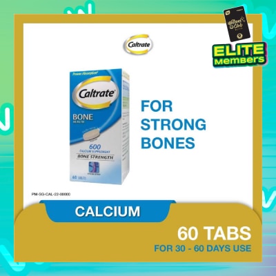 CALTRATE Bone Health Calcium Supplement Tablet 60s