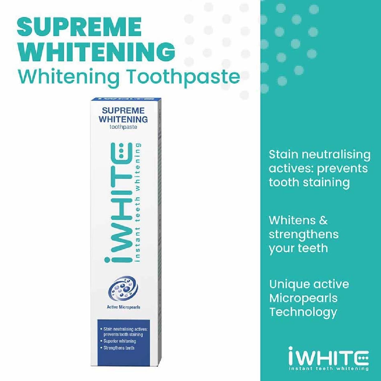 Instant Whitening Toothpaste 75ml