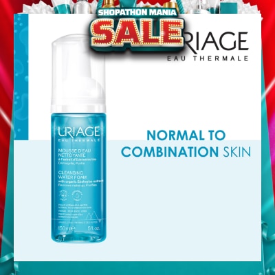 URIAGE - Cleansing Water Foam (Gently Cleanses And Removes Makeup) 150ml