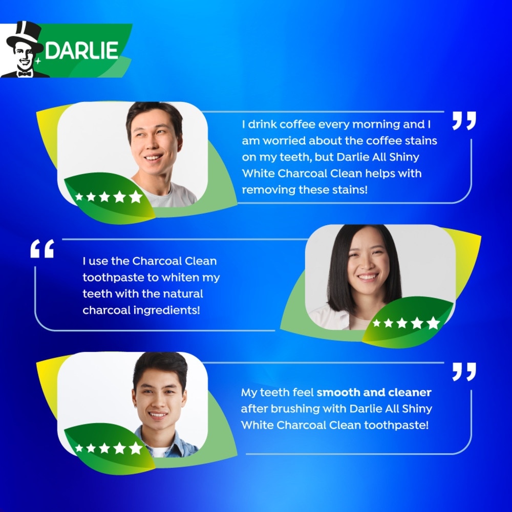 All Shiny White Charcoal Clean Whitening Toothpaste 140g