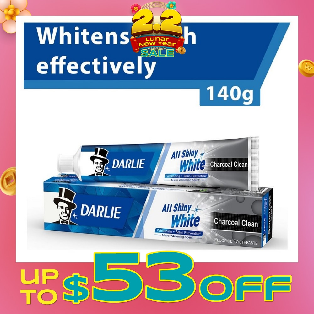 All Shiny White Charcoal Clean Whitening Toothpaste 140g
