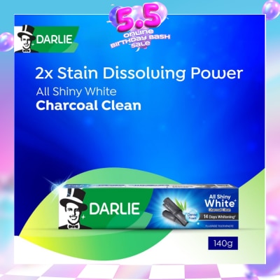 DARLIE - All Shiny White Charcoal Clean Whitening Toothpaste 140g
