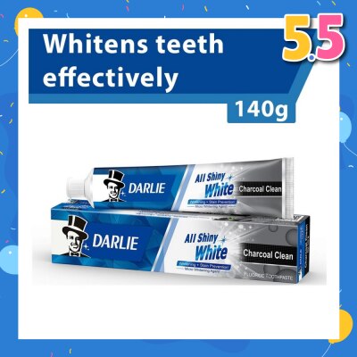 DARLIE All Shiny White Toothpaste Charcoal Clean (Whitens Teeth Effectively) 140g