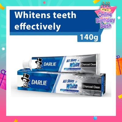 DARLIE All Shiny White Toothpaste Charcoal Clean (Whitens Teeth Effectively) 140g