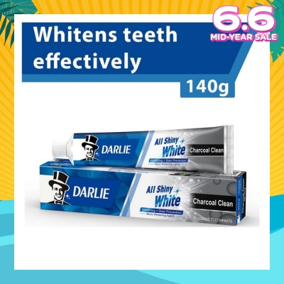 DARLIE All Shiny White Toothpaste Charcoal Clean (Whitens Teeth Effectively) 140g