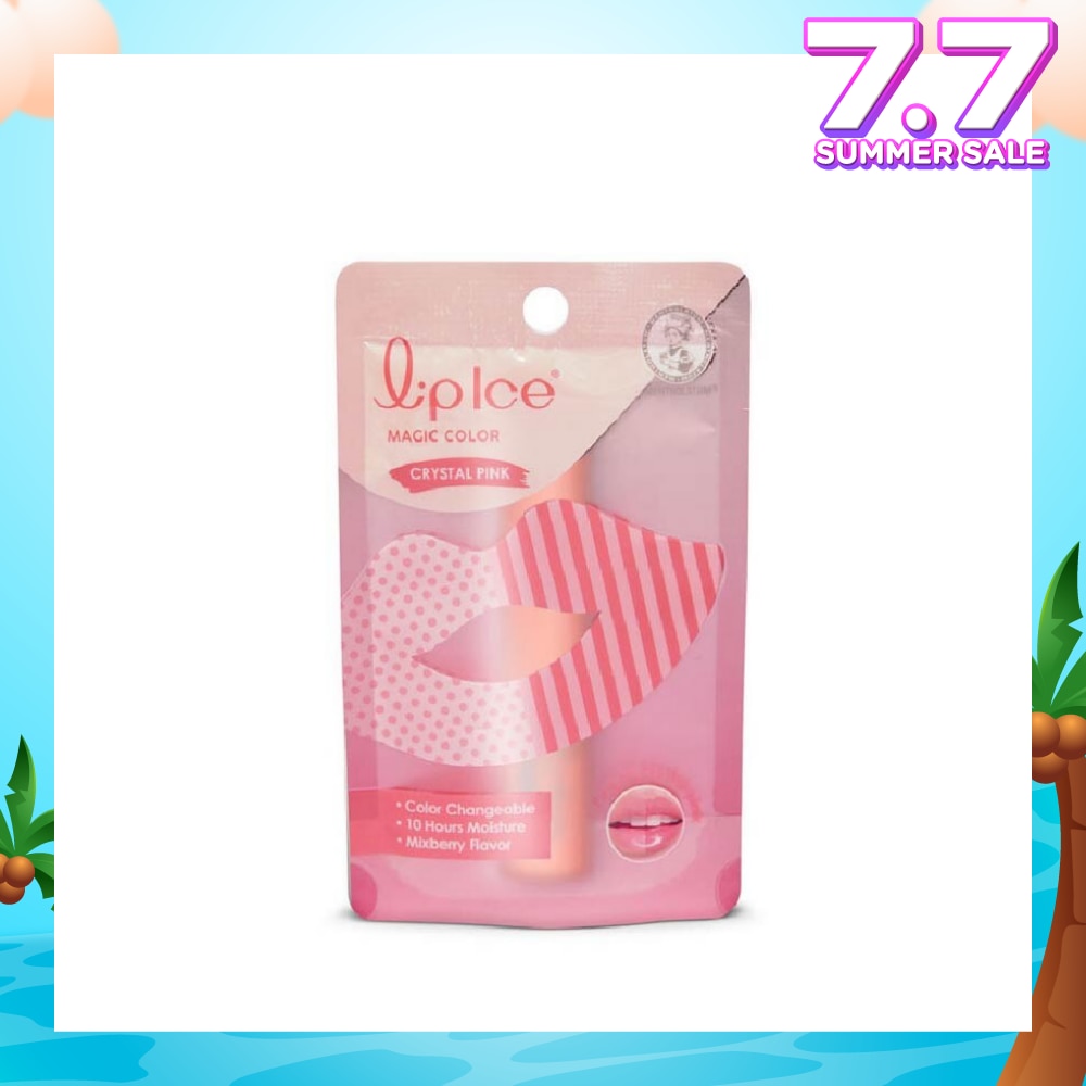 Lip Ice Magic Colour, Crystal Pink, Mix Berry (Color Changing, Long Lasting Moisture For Fuller, Bouncy Lips, Protect Lips Against Harmful Environment) 2g<BR>